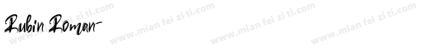 Rubin Roman字体转换